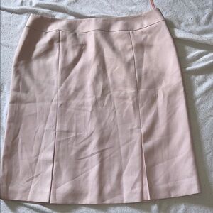 Levine Classics pink herringbone pencil skirt pleats at bottom fully lined 18